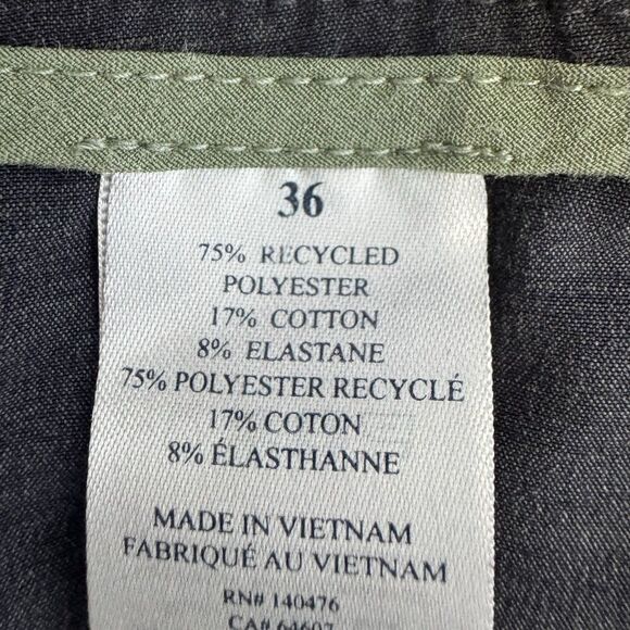 Faherty All Day Shorts Gray Size 36 Gray Casual Drawstring Pockets Performance - Picture 6 of 8